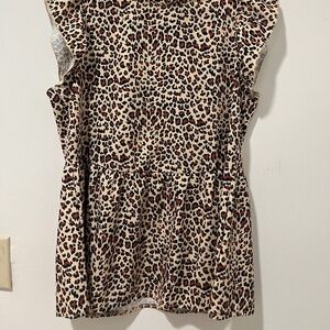 Ruffle Neck Loose Blouse